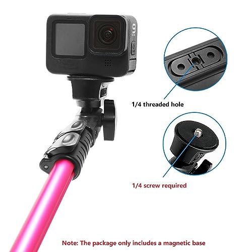 Adaptador de montagem de tripé de liga de alumínio dobrável 1/4 adaptador de rosca para Gopro Hero11