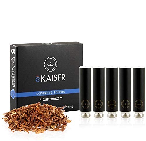 E Shisha E Liquid 5 Pack Black Cartomizer Tobacco E Cigarette for eKaiser Rechargeable eShisha Cigarette