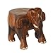 Produktbild Oriental Galerie Rundhocker Holzhocker Elefanthocker Blumehocker Elefant Hocker ca. 25 cm hoch 21 x 22 cm Durchmesser Holz Limboholz Braun Klein
