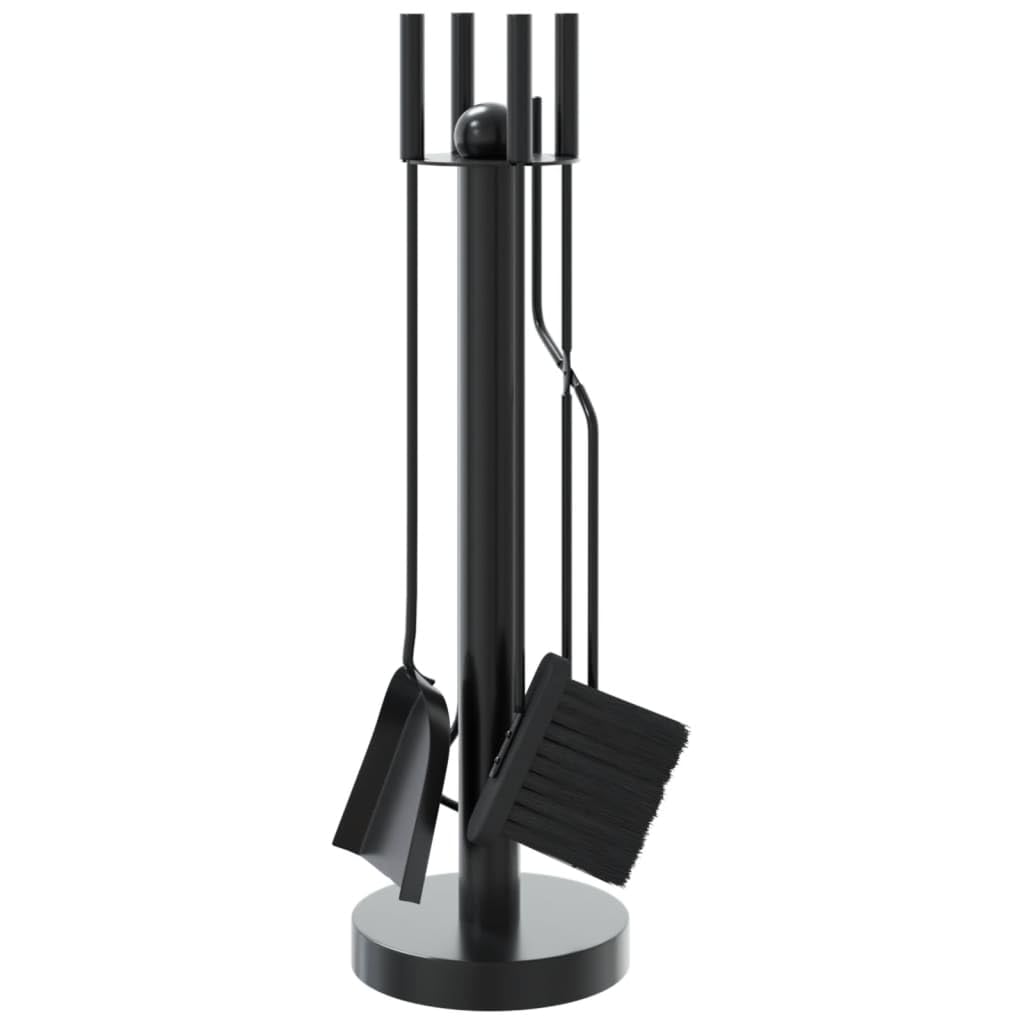 INLIFE Juego de herramientas para chimenea de 5 piezas, 18 x 56 cm, de acero, para casa y jardín, accesorios para chimeneas y estufas de leña (3,78 kg)