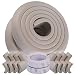 Winthome Baby Safety Protectors & Furniture Edge and Corner Bumpers Thick Anti-Collision Cushion Set 13.2ft Edge and 8 Taped Corner Guards (Gray)