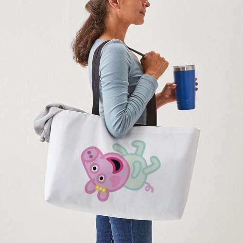 CafePress Peppa Pig: Baby Pig 24"x13" Large Weekender Tote4