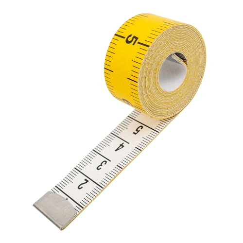 Schneidermaßband, 1 Stück, 2 in 1 Maßband mit CM und Zoll Skalierung, universal Massband mit 150 cm Gesamtlänge, Ausmessung von Kleidung, Körper-Fett, Rollmaßband, Messband, aus Glasfieber Kunststoff