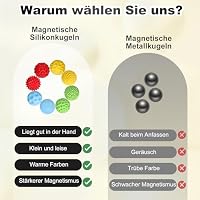 Zingbee 8 stück magnetische Fidget Toys,Silikon Magnetkugeln Anti-Stress – Ansicht 5
