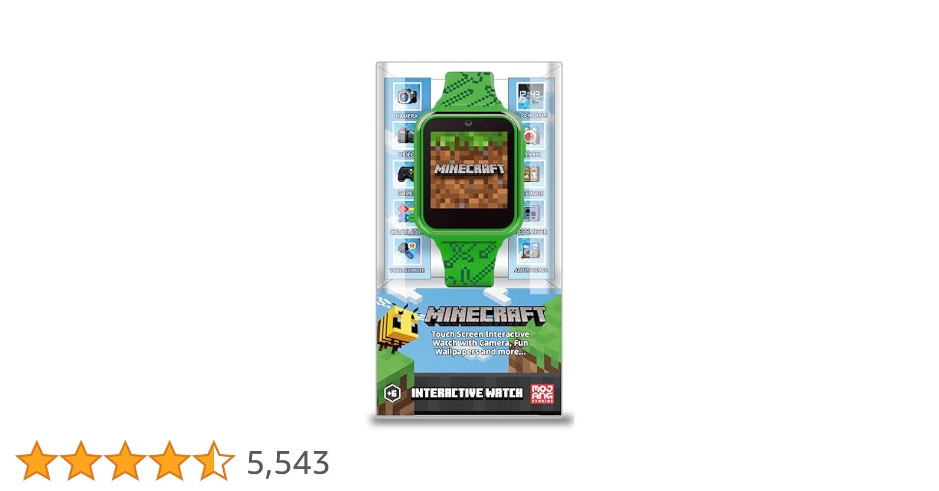 MINECRAFT Touch-Screen Interactive Smartwatch - Fun for Kids