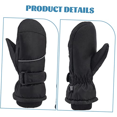 INOOMP 4 pares de luvas para snowboard inverno à prova de vento para manter o calor crianças luvas p