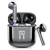 Bluetooth 5.3 Kopfhörer In Ear, 2022 Neue Kopfhörer Kabellos mit 4 ENC Mikrofon, Wireless Kopfhörer mit Immersiver HiFi Sound, Touch Control Ohrhörer mit LED Anzeige, IP7 Wasserdicht Kopfhörer Joggen