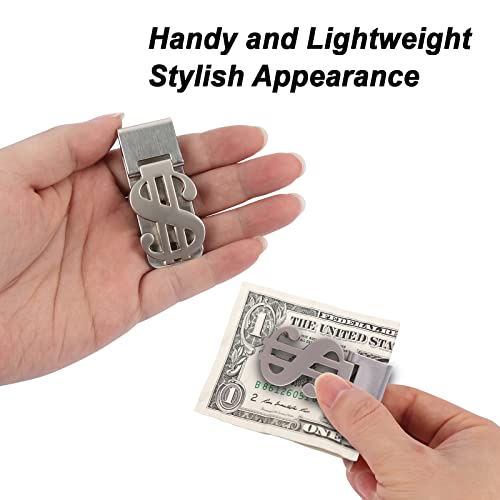 Little World Money Clip - Stainless Steel Money Clip for Men, Minimalist Slim Wallet Money Clip Cash Business Card Holder4