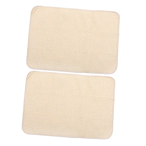 balacoo 2pcs Washable Dog Pee Mat Non- Absorbent Pet Urine Training Pad Reusable Pet Pee Pads for Use Lightweight Portable Design Light Stripe