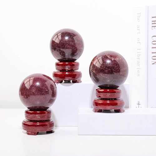 Fresa de cristal rojo mineral natural pulido para coleccionistas 8