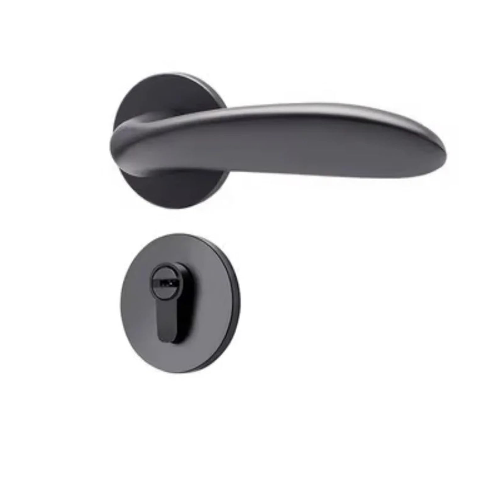 Serrure de porte de chambre STYLE-B 58mm avec poignée de salon silencieuse