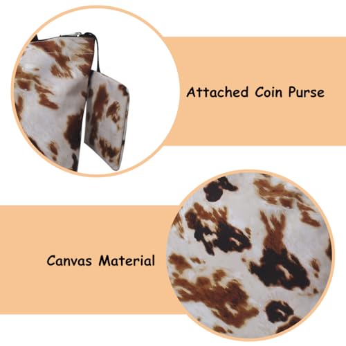 Image of NGIL Medium Top Zipper Closure Canvas Tote Bag with Attached Matching Coin Purse For Moms and Nurses