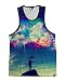 iHeartRaves Till the Sky Falls Down Men's Sleeveless Tank Top Shirt for the Gym, Festivals, Raves (Medium)