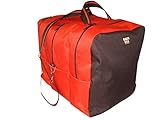 Ski Boot Bag, Double Boot Bag Deluxe Model Snow Ski Gear Bag Made in U.s.a. (Red-Black)