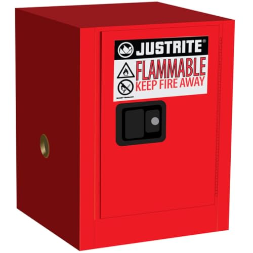 Justrite 4 Gallon Self Close Countertop Flammable Storage Cabinet