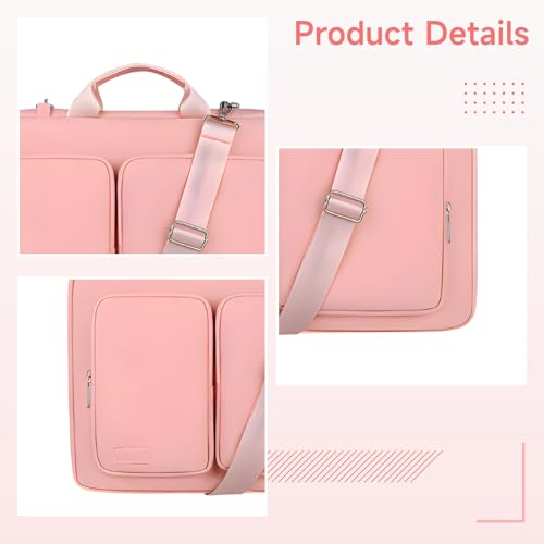 Bolsa protectora rosa para laptop 15.6-17 in miniatura 5
