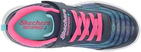 Skechers Kids Girls Wavy Lites-Hydro Crush Sneaker, Navy/Multi, 13 Little Kid | Image 4
