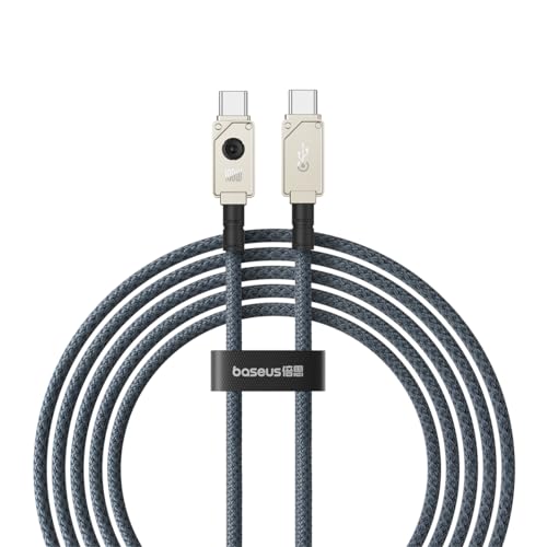 Vitamínicos, Baseus USB Cable Unbreakable Series Fast Charging Data Cord Type-C to Type-C 100W for Phones,Tablets,Laptops and More (White, 6.6ft)