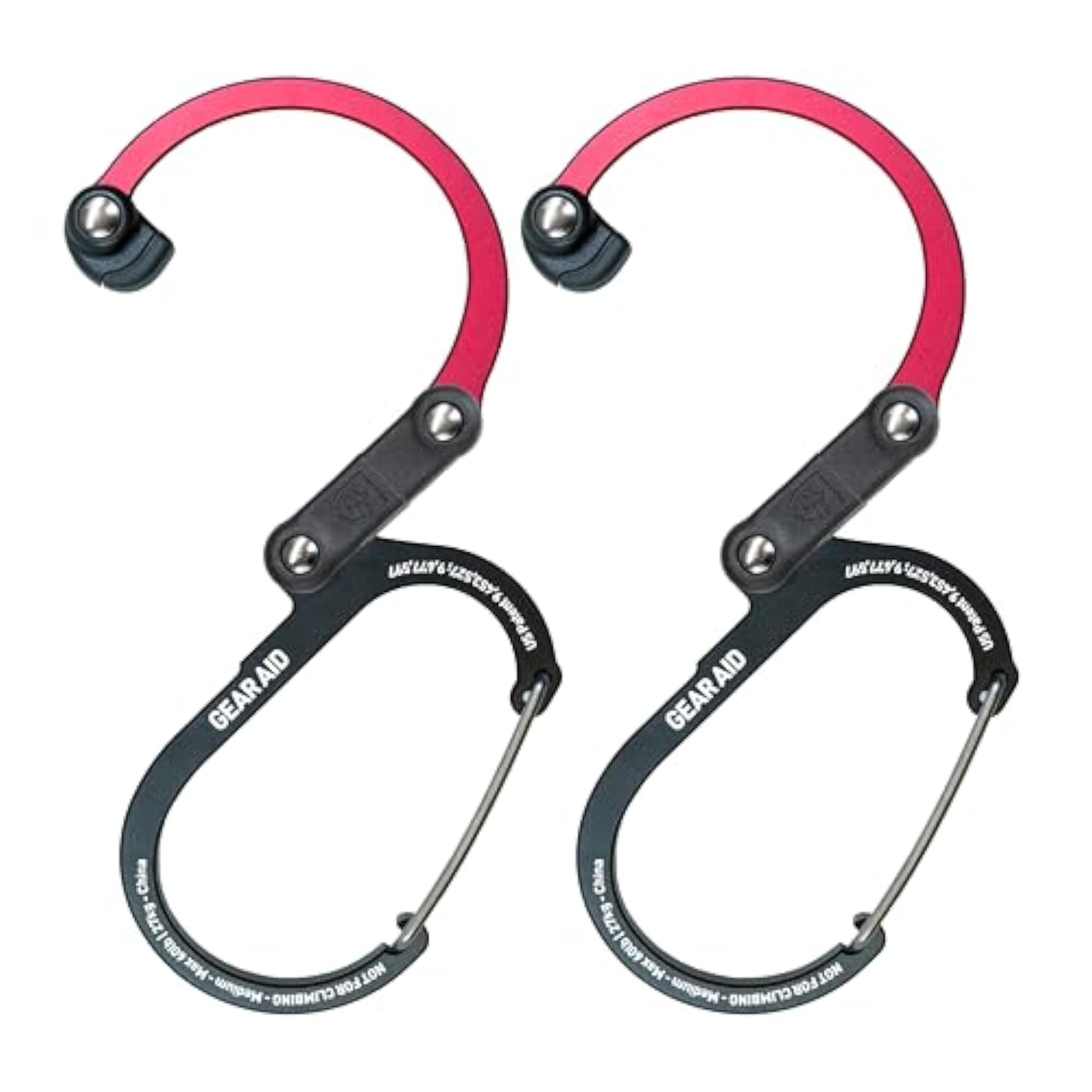 HEROCLIP Medium 360° Swivel Clip & Hook, 2 Carabiners