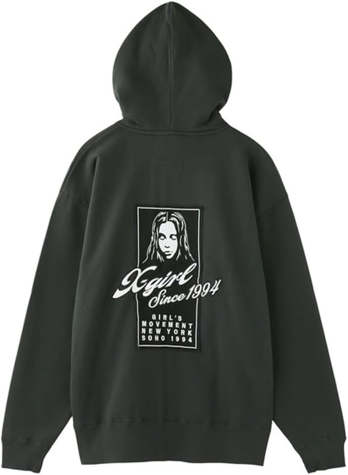 トップス X-girl ZIP UP SWEAT HOODIE x-girl FOR X ZIP UP SWEAT HOODIE