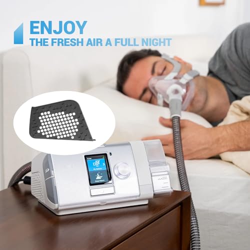 19729 Filter Cover Compatible with Resmed AirSense/ AirStart/ AirCurve 10 Series CPAP/ Auto Set / VPAP Machines, Plastic Side Filter Cover, Replcement CPAP Filter Parts (1 Pack)