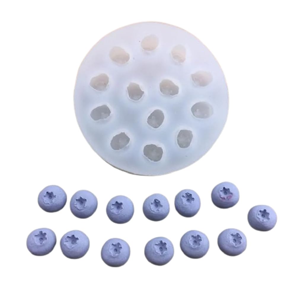FirstTry Blueberry and Raspberry Chocolate Mold I 3D Mini Fruits Berry Silicone Casting Cupcake Mould I for DIY Cake Decor, Polymer Clay, Candy, Cookies, Muffin, Soap Resin Art Crafts (13 Cavity)-picture-14