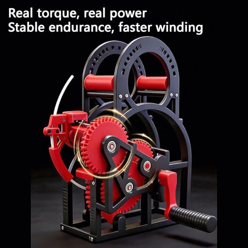 Enrollador de filamento doble manual eléctrico para impresora 3D rojo 7