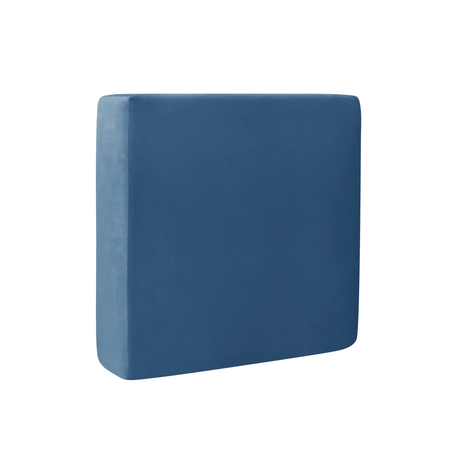 BXFUL Sofa Seat Cushion Covers, Sofa Cushion Slipcovers Stretch Velvet, Couch Cushion Covers Replacement for Individual Cushion with Elastic Fabric (Chaise Seat,Sapphire)