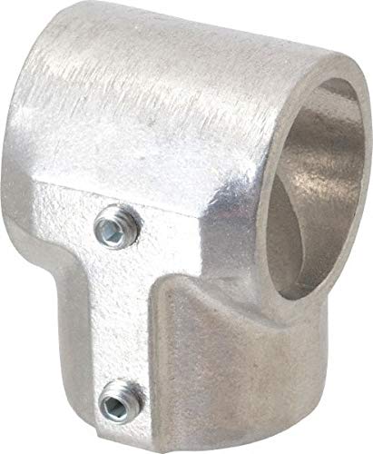 Hollaender - 1-1/2 Inch Pipe, Tee-E - Aluminum Alloy Pipe Rail Fitting (8 Pack)