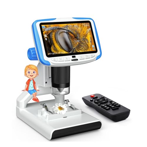 ������ �H�Ɨp �f�W�^�������� 5�C���` LCD 1080P �r�f�I���R�[�_�[ 200X �{�� ���C�����X IR �����[�g 8 LED 2M �q�J���� Microscopio