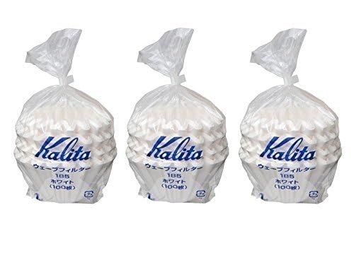 3 X Kalita: Wave Series Wave Filter 185 (2-4 Persons) White. 300 Pieces (Japan Import) - Thumbnail 2