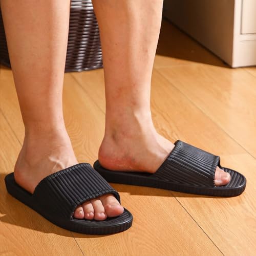Image of Shyyween 6 Pack Non Slip Shower Slides Lightweight Bath Slippers for Women & Men Pool Sandals for Home Hotel Gym Spa Pool