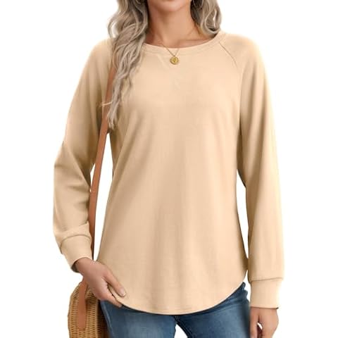 Cutebird Womens Sweatshirts Crew Neck Loose Fitting Tops Cover