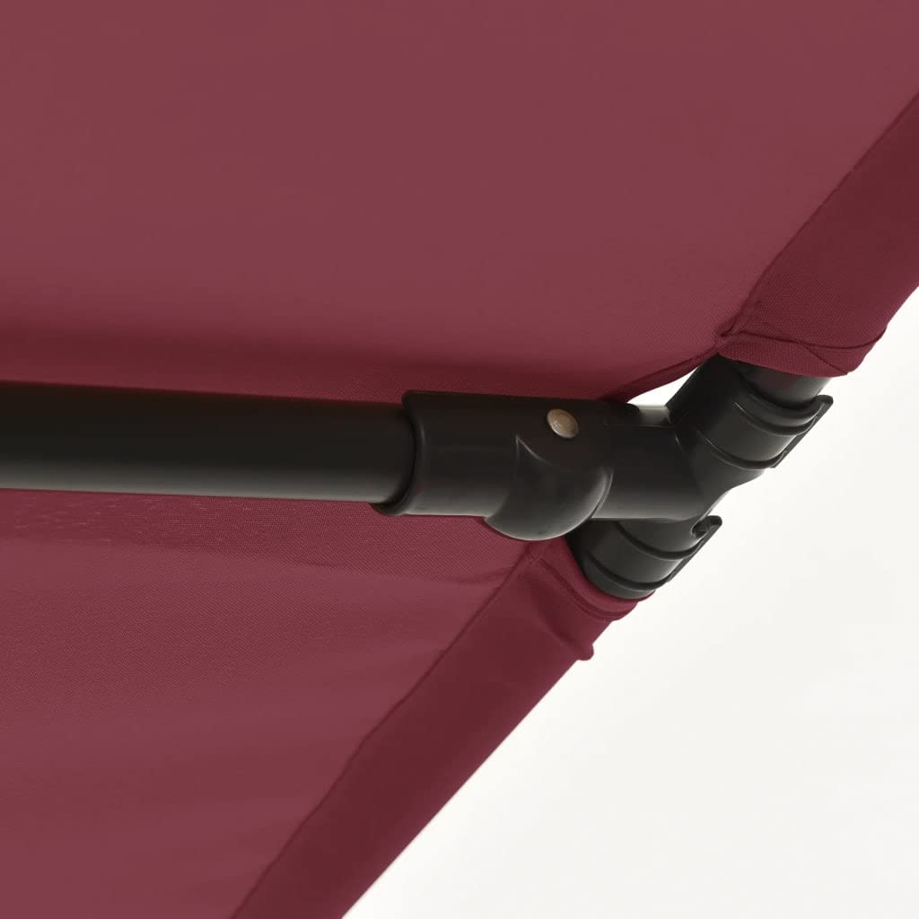 Sombrilla rectangular de 2 x 1,5 m – Sombrilla de jardín regulable con mástil de aluminio y rotación de 180 grados – Sombrilla plegable para balcón y terraza para jardín y balcón, color topo