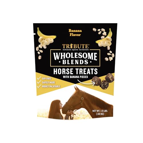 Wholesome Blends Soy-Free Banana Flavored Horse Treats, 1.5 lb Bag