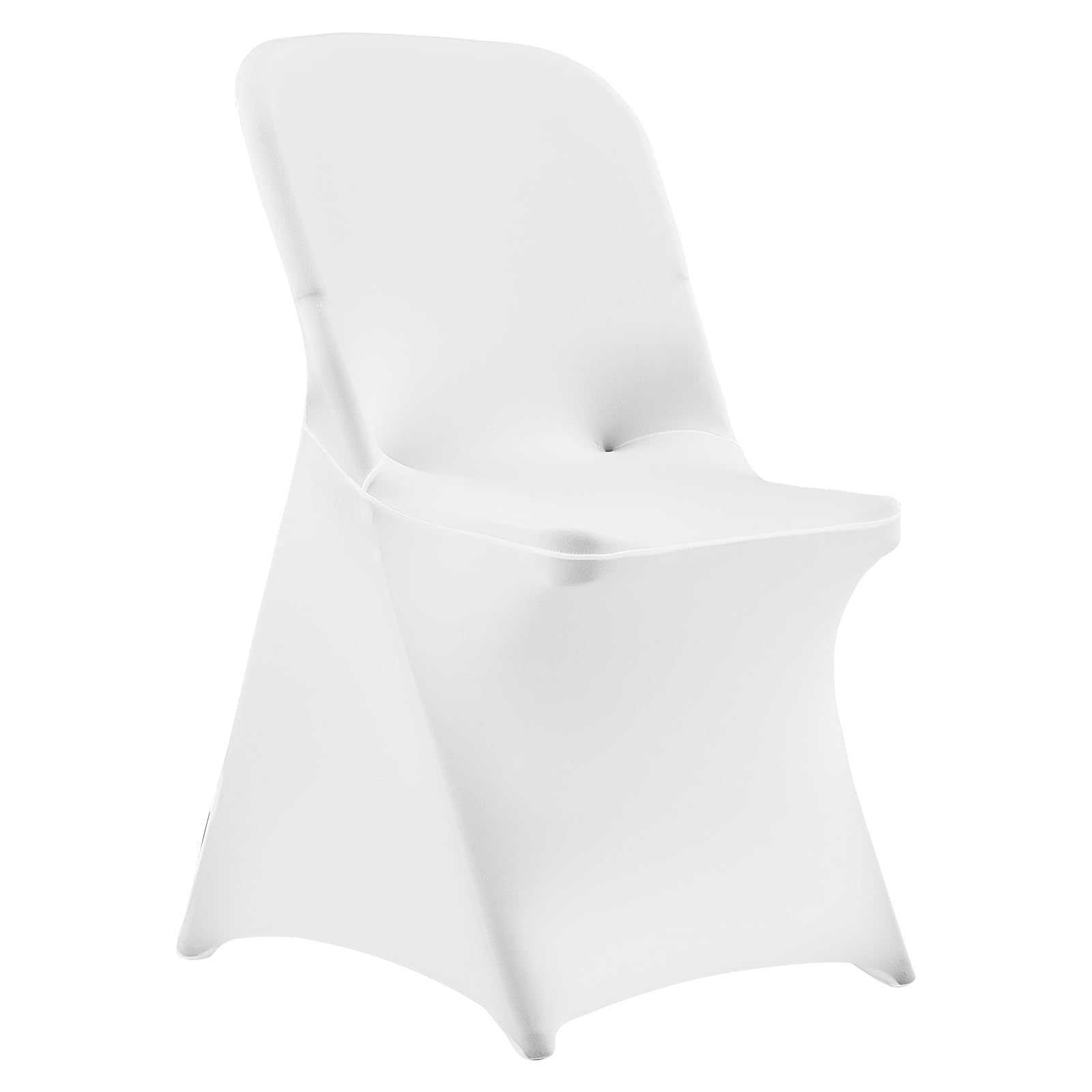 VEVOR Stuhlhussen Stuhlbezug 30 STK. waschbarer & Abnehmbarer Stuhlüberzug aus Polyester-Spandex für Hochzeitsfeiern Esszimmerbankette Restaurant, passend für Stühle (46 x 50 x 86 cm) Weiß