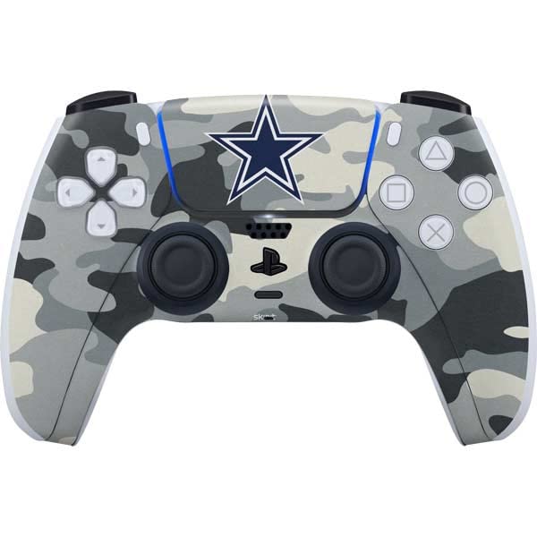 Skinit Decal Gaming Skin Compatible with PS5 Controller - Officially Licensed NFL Dallas Cowboys Camo Design