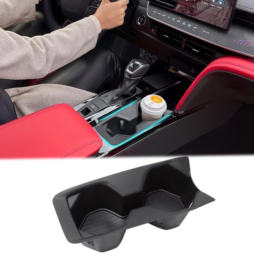 Image of TOPINSTALL TPE Anti-Slip Cup Holder Insert Compatible with 2025 2026 Toyota Camry (XSE/XLE/SE/LE), Center Console Shock-Absorbing Cup Holder Drink Organizer for 9th Gen Camry Interior Accessory Black