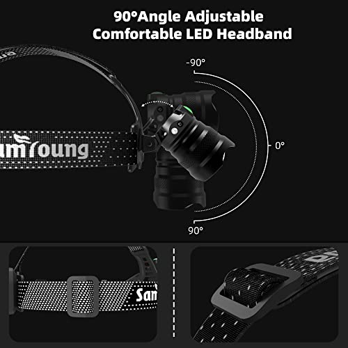 100000-LM-Headlamp-Induction-Function-7-Modes-50h-Long-Lasting-Battery-Life-Head-Lamp-IP67-Waterproof-Zoom-LED-Headlamp-90Angle-Adjustable-for-Outdoor-Indoor-Camping-Running-Hunting-Car-Repair