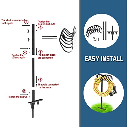 image for Pantutru Garden Hose Holder Freestanding, Water Hose Holder, Hose Hang