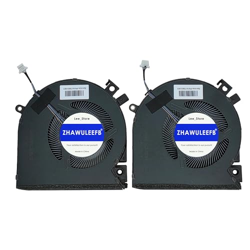 Replacement New Laptop CPU+GPU Cooling Fan for HP Victus 15-FA 15-FB 15-fa0031dx 15-fb0028nr TPN-Q278 TPN-Q279 15-FB0028NR 0050AX 0103LA Series N17902-001 N13304-001 DFS5K22B056737 FPJY 2-Pack Fan