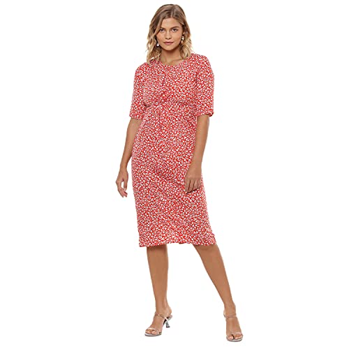 Image of Campus Sutra Women's Cotton Fit and Flare Above The Knee Casual Dress