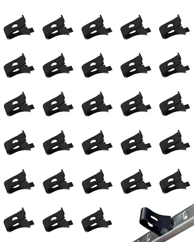 WAFJAMF 28 Pcs Shelf Clips Adjustable Brackets Fits 255 256 Pilaster Strip