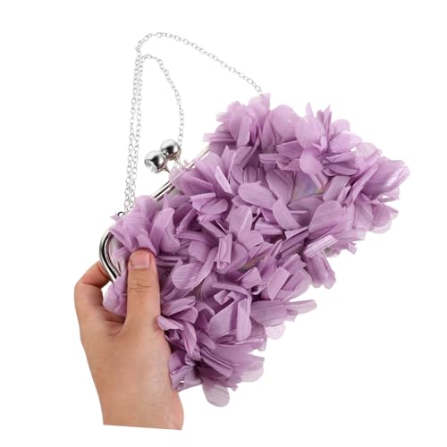 Pochette de soirée fleurie : sac à main élégant pour invités