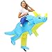 Costume de dinosaure gonflable, AIMMIE Blow up Costume Ride sur Triceratops Costume de fantaisie d'Halloween avec ventilateur de vêtement et boîtier de batterie Déguisement Cool Halloween pour adultes