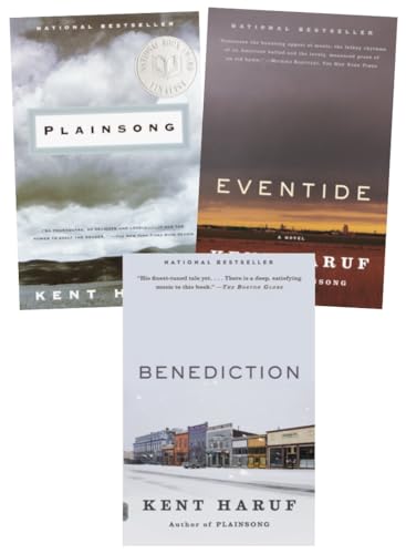 Plainsong Trilogy 3-Book Collection Set by Kent Haruf - A Heartfelt Tale of Life, Love, and Redemption in Small-Town America - Plainsong, Eventide, Benediction