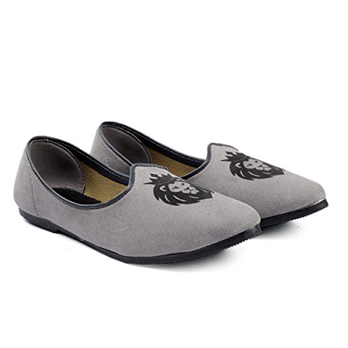 Image of YUVRATO BAXI Men's Suede Material Fashionable Casual Punjabi Jutti, Nagra and Mojari