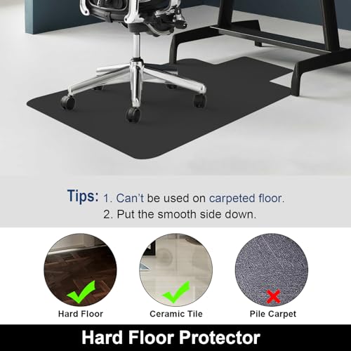 image for AiBOB Office Chair Mat for Hardwood Floor, 36 X 48 inches, Hard Floor 