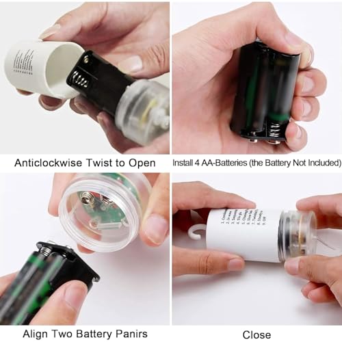 Lichterschweif 2M 400 LED,8 Modi Wasserdichte Wasserfall Lichterkette,Lichterbündel,Weihnachten Lichterkette,Weihnachtsbeleuchtung mit Batterie,Timer,Fernbedienung,Lichterstrang für Innen Außen Deko