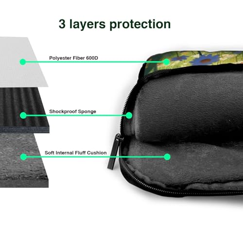 Bolso bandolera para laptop con diseño floral miniatura 7